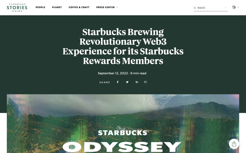 NFT Marketing Strategies of Starbucks